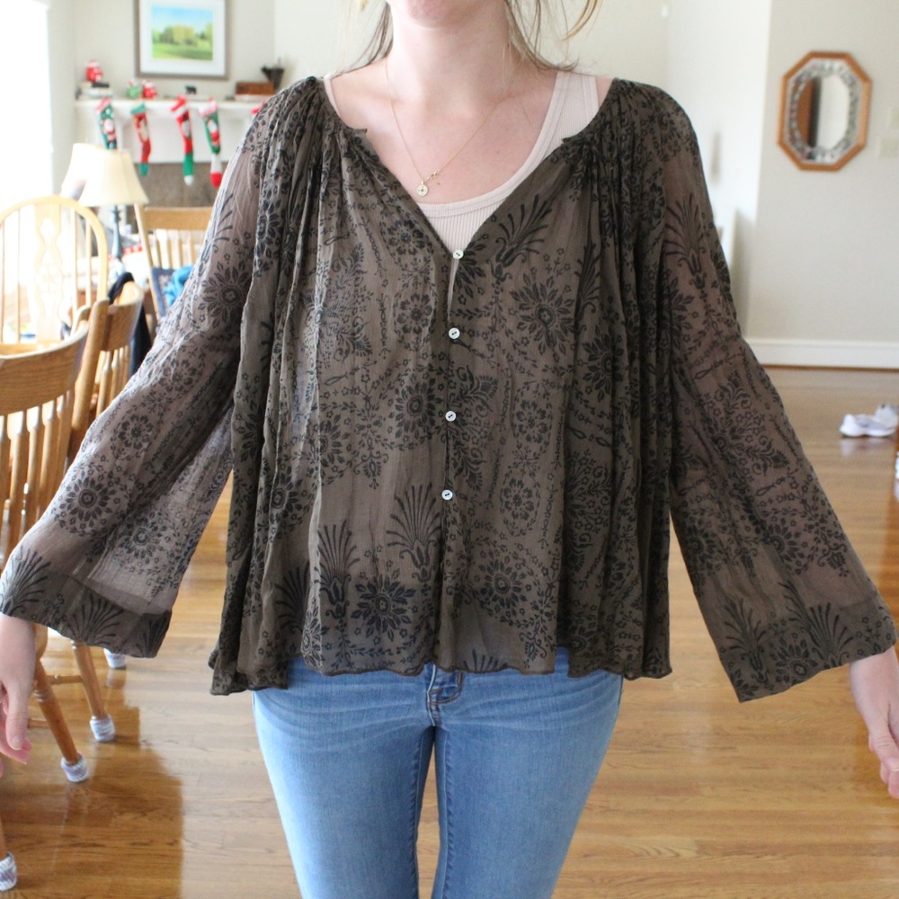 Free People Bandana Print Swing Top - Picture 6 of 8
